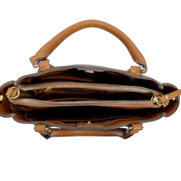 Nanette Lepore Women's Brown Faux Vegan Leather Purse Handbag - Picture 4 of 8